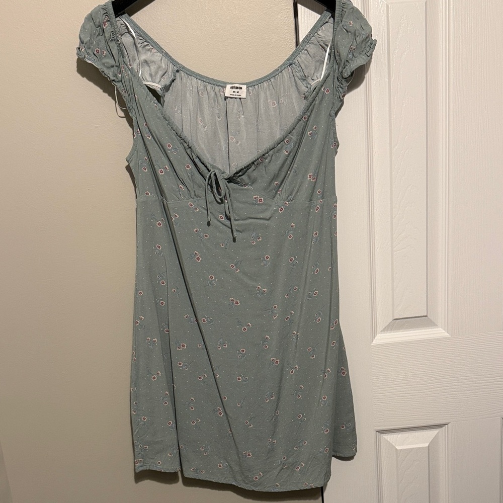 Cotton On Sage Floral Mini Dress